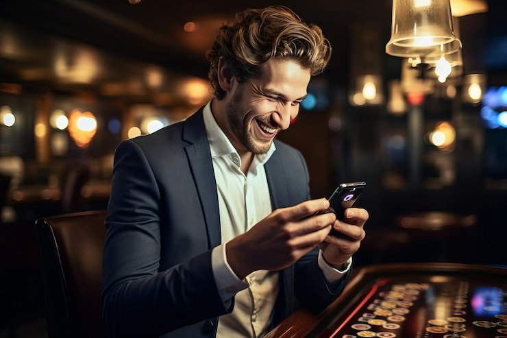 Pengguna memakai aplikasi bento88 di ponsel Android dalam kondisi jaringan internet rendah